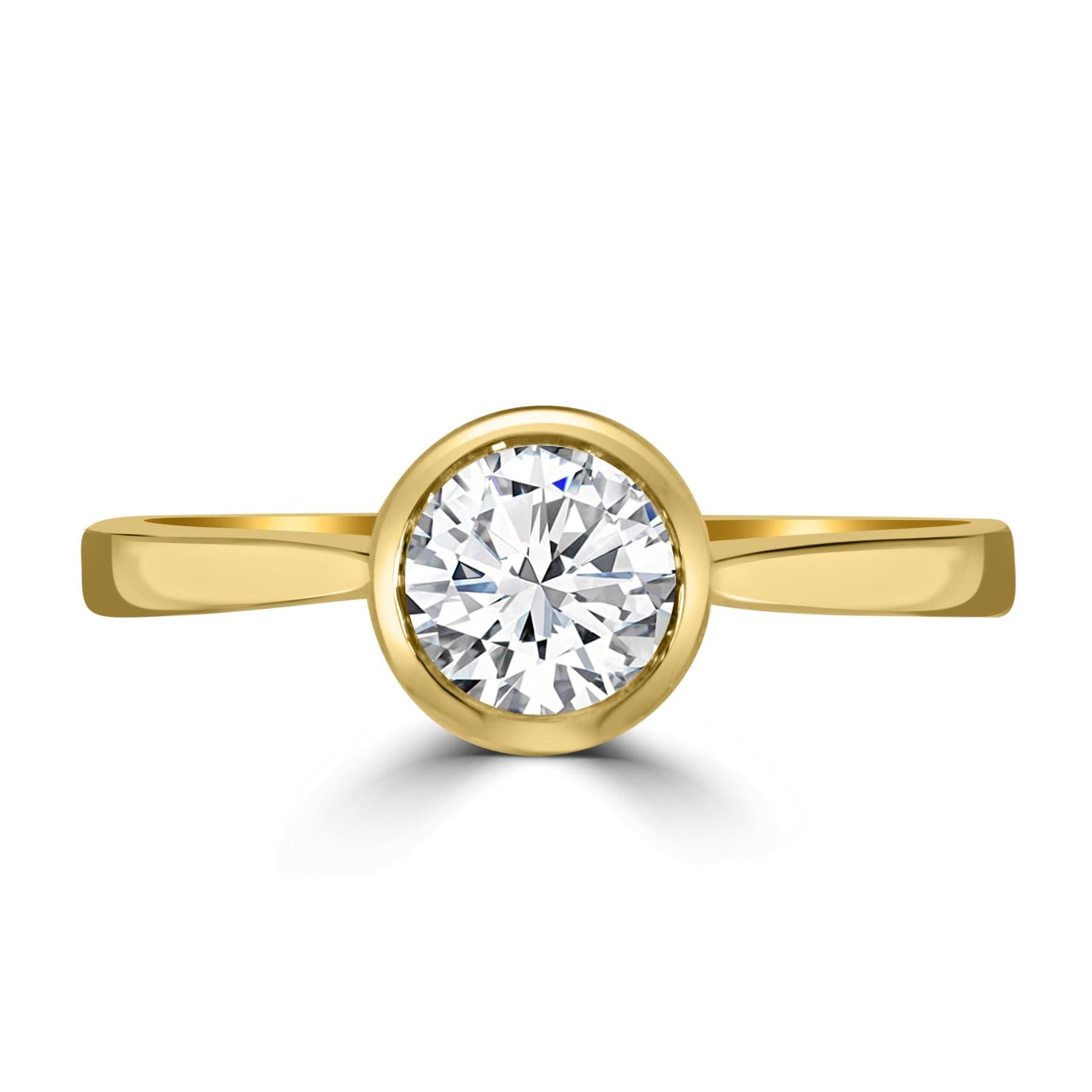 Bezel Diamond Engagement Ring - Rosendorff Diamond Jewellers